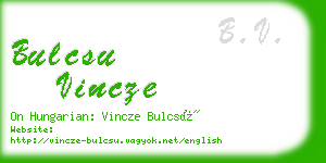 bulcsu vincze business card